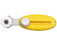 Cutter rotatif SK-2P, boîtier plastique, jaune