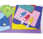 WA-2P, boîtier plastique, pour coupe ondulée, bleu