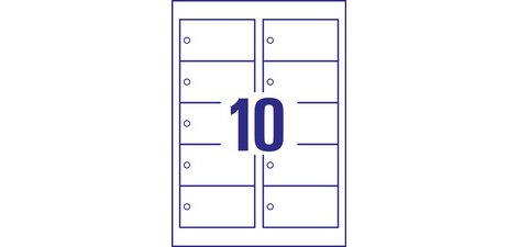 Etiquette américaine, carton, 220 g/m2