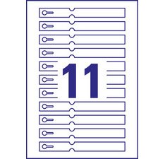 Etiquette à boucle, film, 160 x 17 mm, blanc