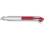 Cutter A-1000RP, boîter en aluminium, 9 mm, argent/rouge