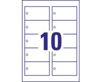 De_etiqueta colgante avery blanca 60 mm diametro imprimible doble cara plastico 190 mc pack de 120