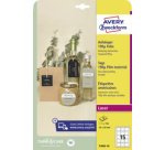 Etiquette américaine, film, mat, 50 x 50 mm