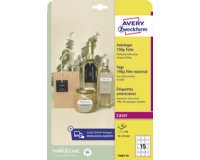 En_etiqueta colgante avery blanca 50x50 mm imprimible doble cara plastico 190 mc pack de 150 unidades