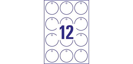 American label, film, matte, white