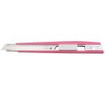 Cutter A-301RP (P), boîter en plastique, lame 9 mm, rose