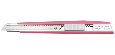 <strong>Cutter A-301RP (P), plastic casing, 9 mm blade, pink</strong>