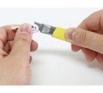 Cutter A-301RP (P), boîter en plastique, lame 9 mm, rose