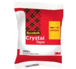 Ruban adhésif Crystal, transparent, 19 mm x 25 mm