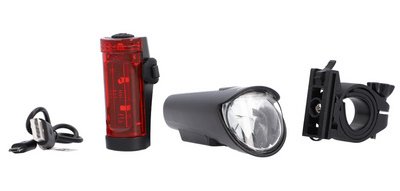 Kit d'éclairage LED pour vélo, 45 lux