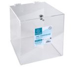 Urne, en acrylique, fermable à clé, transparent