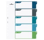 Intercalaire en plastique, numérique, A4+, 5 touches