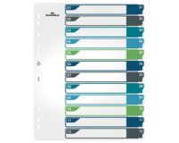 Tabbladen in plastic numeriek A4