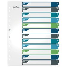 Intercalaire en plastique, numérique, A4+