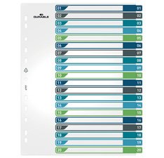 Intercalaire en plastique, numérique, A4+