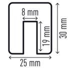 Profilé de protection d'arêtes E8R, longueur: 1 m