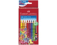 FABER-CASTELL Crayon de couleur Jumbo GRIP, étui promo