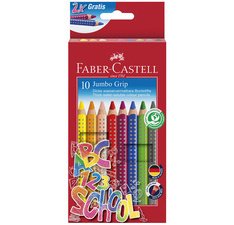 FABER-CASTELL Crayon de couleur Jumbo GRIP, étui promo
