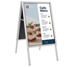 Panneau trottoir CLASSIC, A1, argent