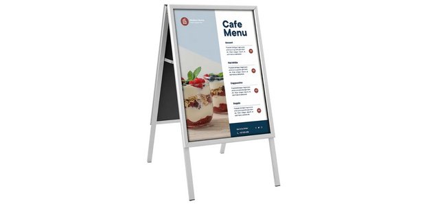 Panneau trottoir CLASSIC, A1, argent