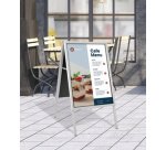 Panneau trottoir CLASSIC, A1, argent