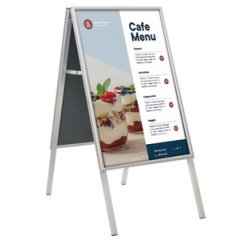 Panneau trottoir CLASSIC, A1, argent