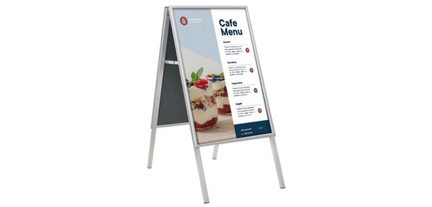 CLASSIC Sidewalk Sign, B1, Silver