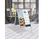 Panneau trottoir CLASSIC, B1, argent