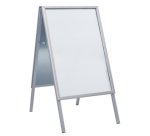 Panneau trottoir, imperméable, A1, argent