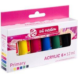 ROYAL TALENS Acrylique Art Creation Primary Set, 6 x 12 ml