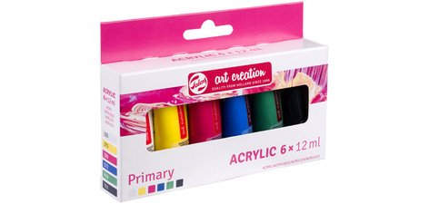 ROYAL TALENS Acrylique Art Creation Primary Set, 6 x 12 ml