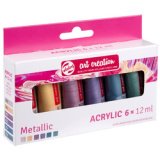 ROYAL TALENS Acrylique Art Creation Metallic Set, 6 x 12 ml