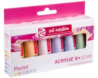ROYAL TALENS Acrylique Art Creation Pastel Set, 6 x 12 ml