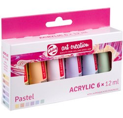 ROYAL TALENS Acrylique Art Creation Pastel Set, 6 x 12 ml