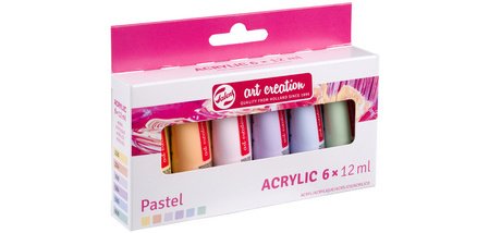 ROYAL TALENS Acrylique Art Creation Pastel Set, 6 x 12 ml