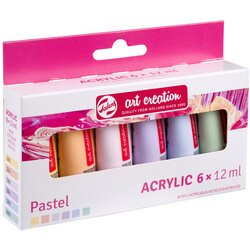 ROYAL TALENS Acrylique Art Creation Pastel Set, 6 x 12 ml