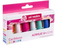 ROYAL TALENS Acrylique Art Creation Caribbean Set, 6 x 12 ml