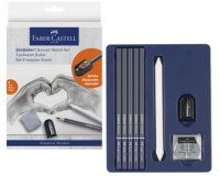 FABER-CASTELL Kit de dessin GOLDFABER CHARCOAL, 8 pièces