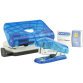 Kit Leitz nietmachine en perforator transparant blauw