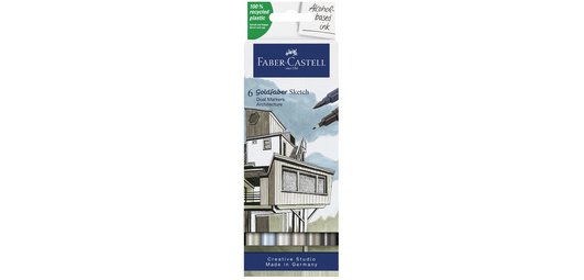 FABER-CASTELL Marqueur Sketch GOLDFABER, étui de 26