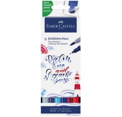 FABER-CASTELL Aquarelmarker GOLDFABER, Sea, set van 6