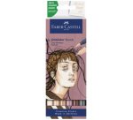 FABER-CASTELL Marqueur Sketch GOLDFABER, étui de 6 Portrait