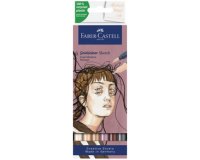 FABER-CASTELL Marqueur Sketch GOLDFABER, étui de 6 Portrait