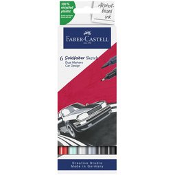 FABER-CASTELL Sketchmarker GOLDFABER, verpakking van 6 stuks Car Design