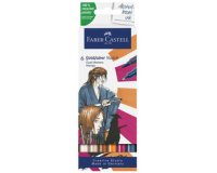 FABER-CASTELL Marqueur Sketch GOLDFABER, étui de 6 Manga