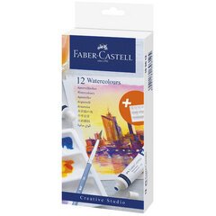 FABER-CASTELL Aquarelle en tube, étui carton de 12