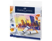 FABER-CASTELL Aquarelle en tube, étui carton de 24