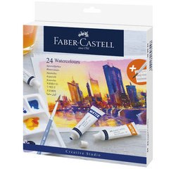 FABER-CASTELL Aquarelle en tube, étui carton de 24