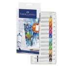 FABER-CASTELL Acrylique en tube, étui carton de 12