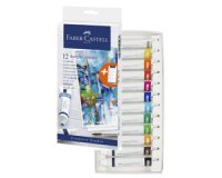 FABER-CASTELL Acrylique en tube, étui carton de 12